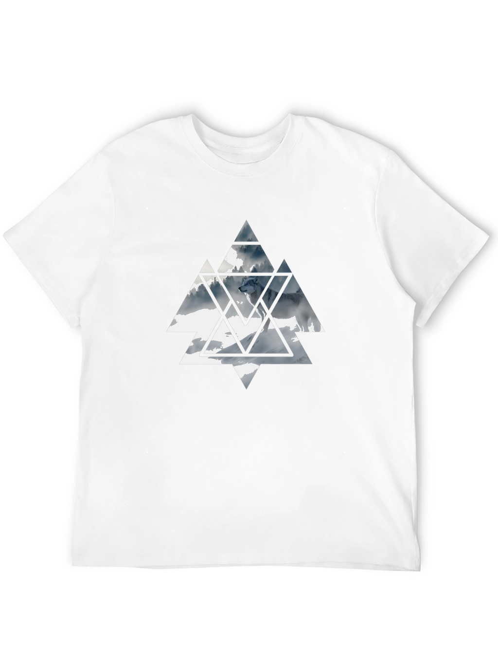Geometric Wolf Graphic Tee