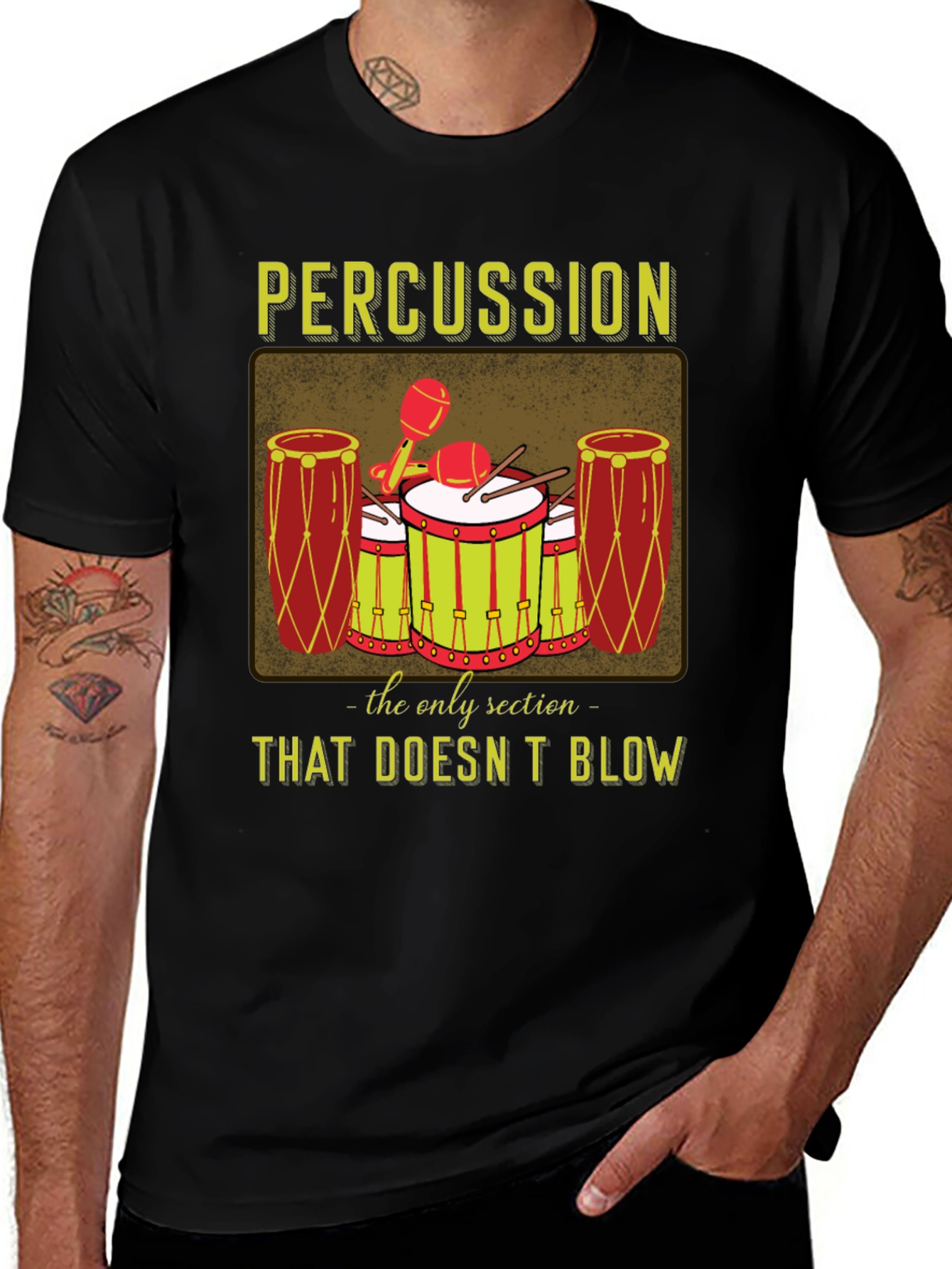 Percussion: The Only Section That Doesnt Blow T-Shirt