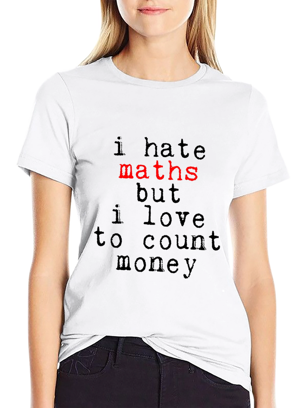 I Hate Maths Funny Graphic T-Shirt