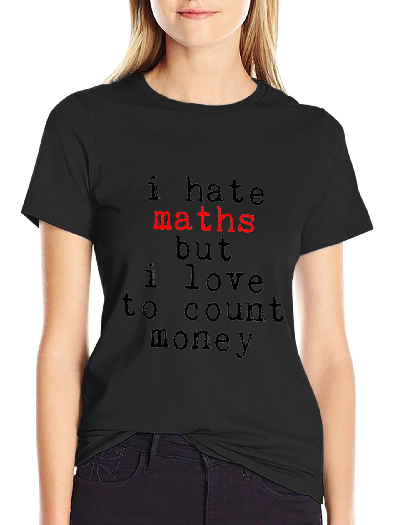 I Hate Maths Funny Graphic T-Shirt