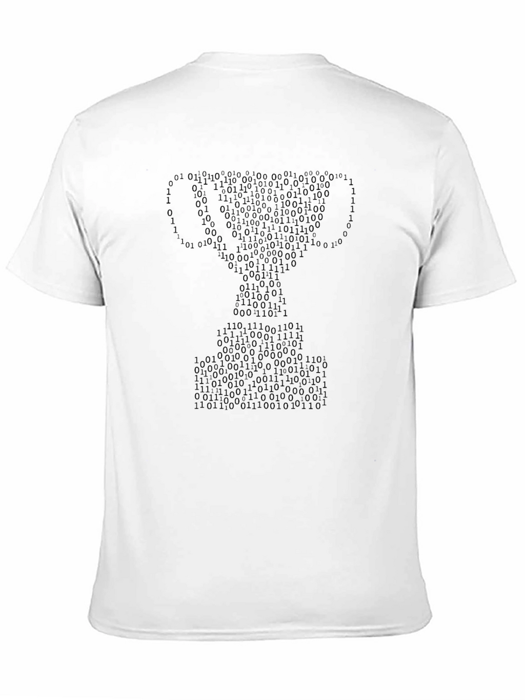 Binary Code Trophy Graphic Tee - Black