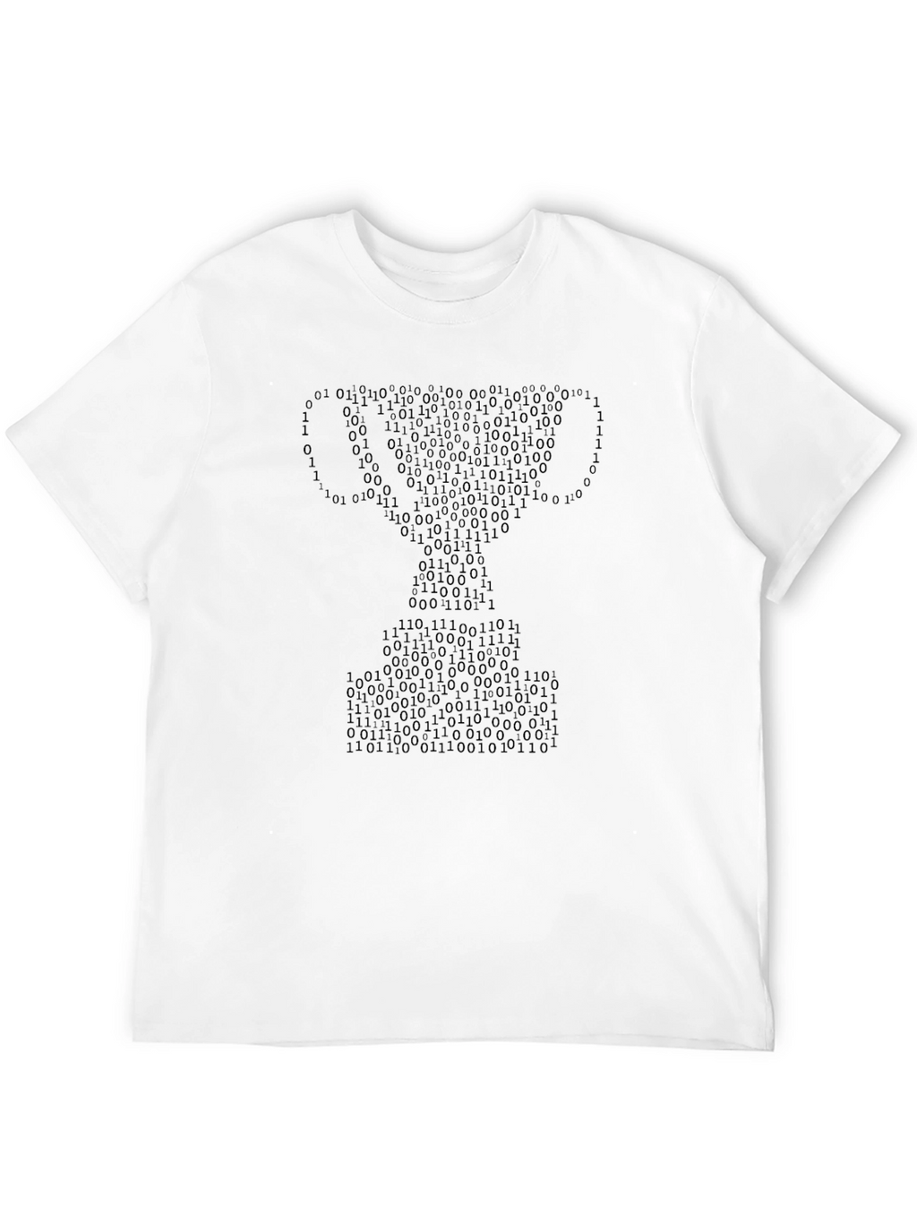Binary Code Trophy Graphic Tee - Black