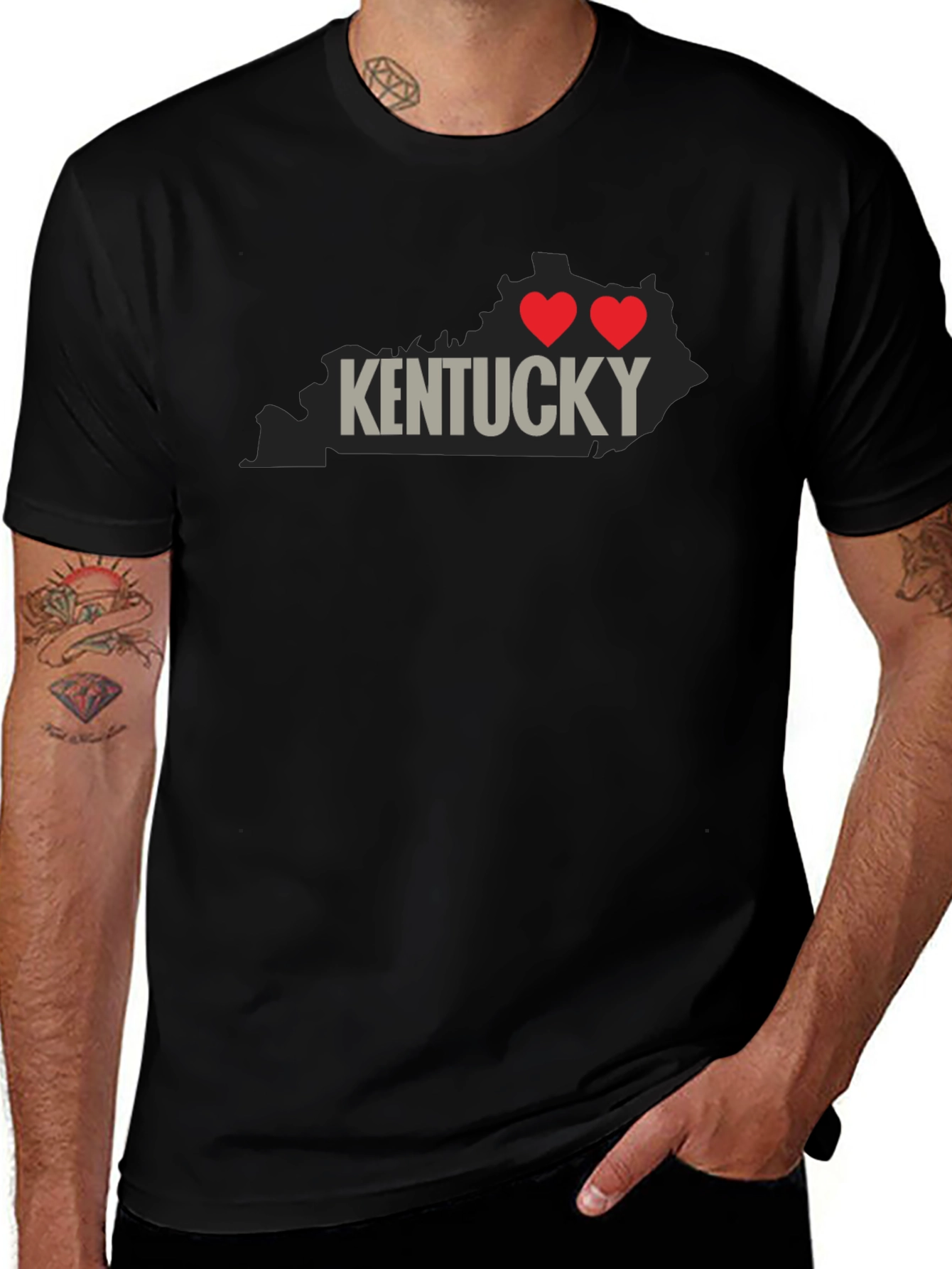 Kentucky State Love Graphic T-Shirt