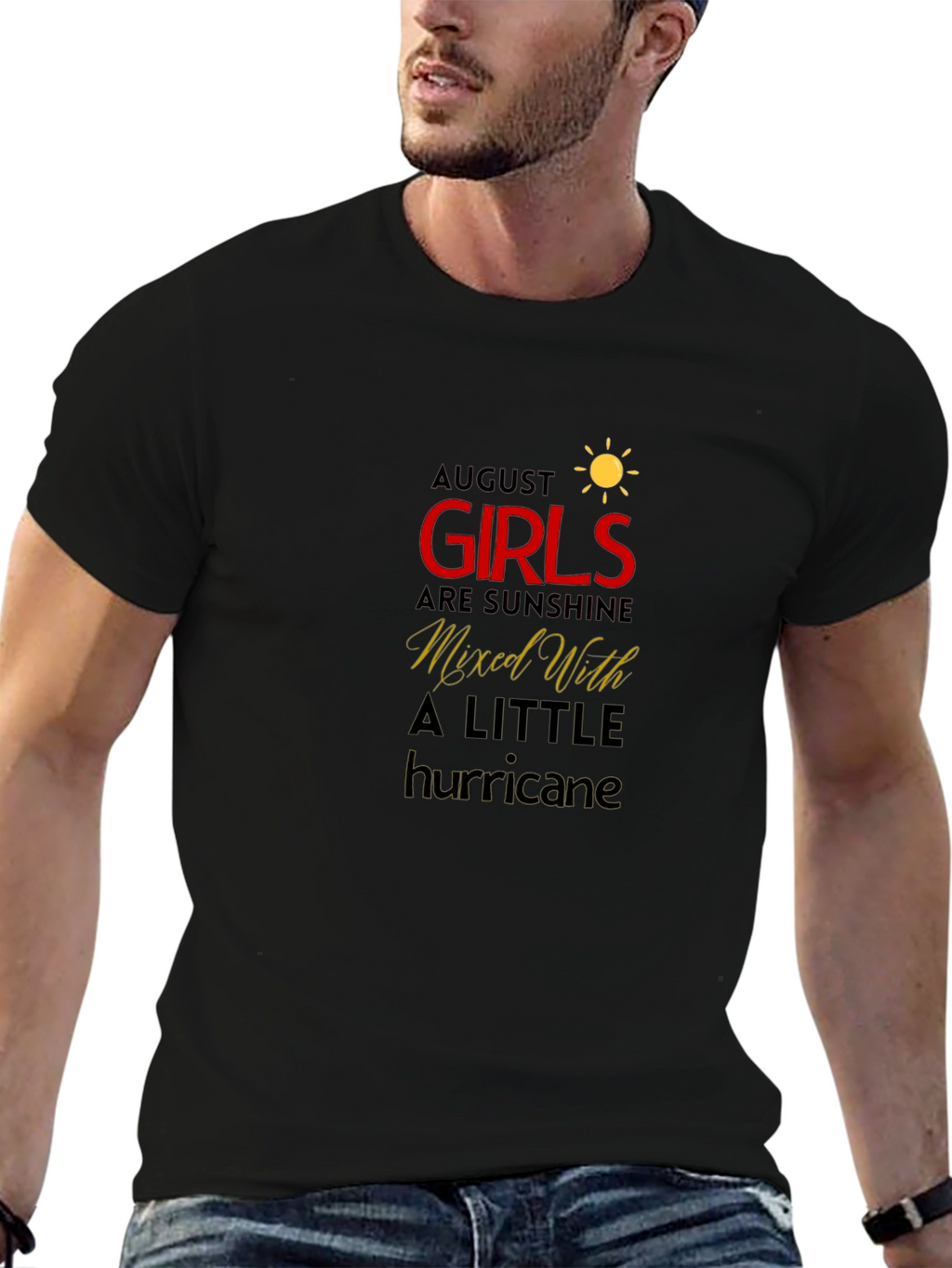 August Girls Sunshine Hurricane Black T-Shirt