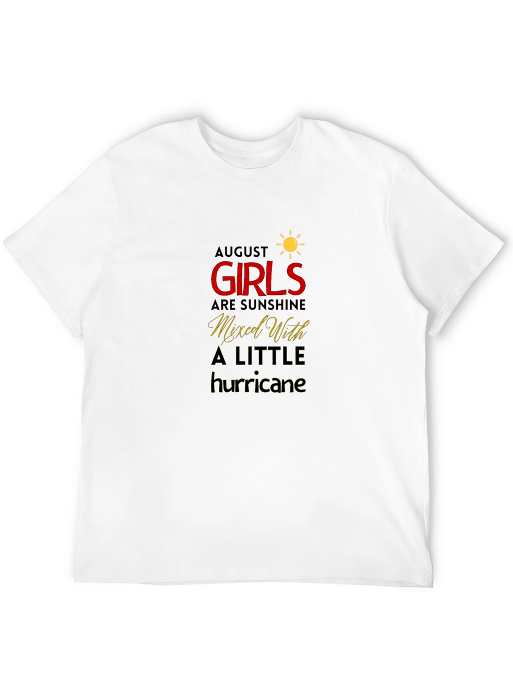 August Girls Sunshine Hurricane Black T-Shirt