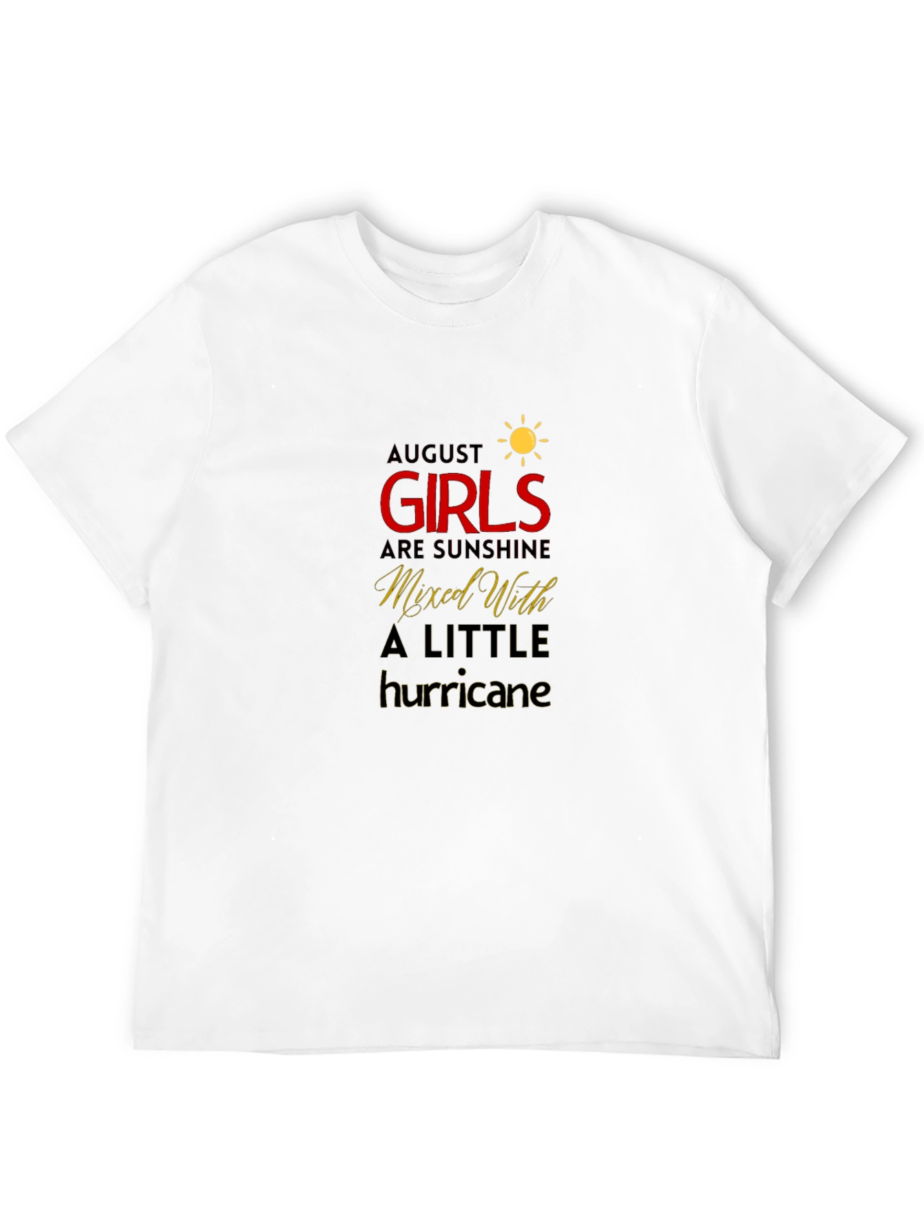August Girls Sunshine Hurricane Black T-Shirt