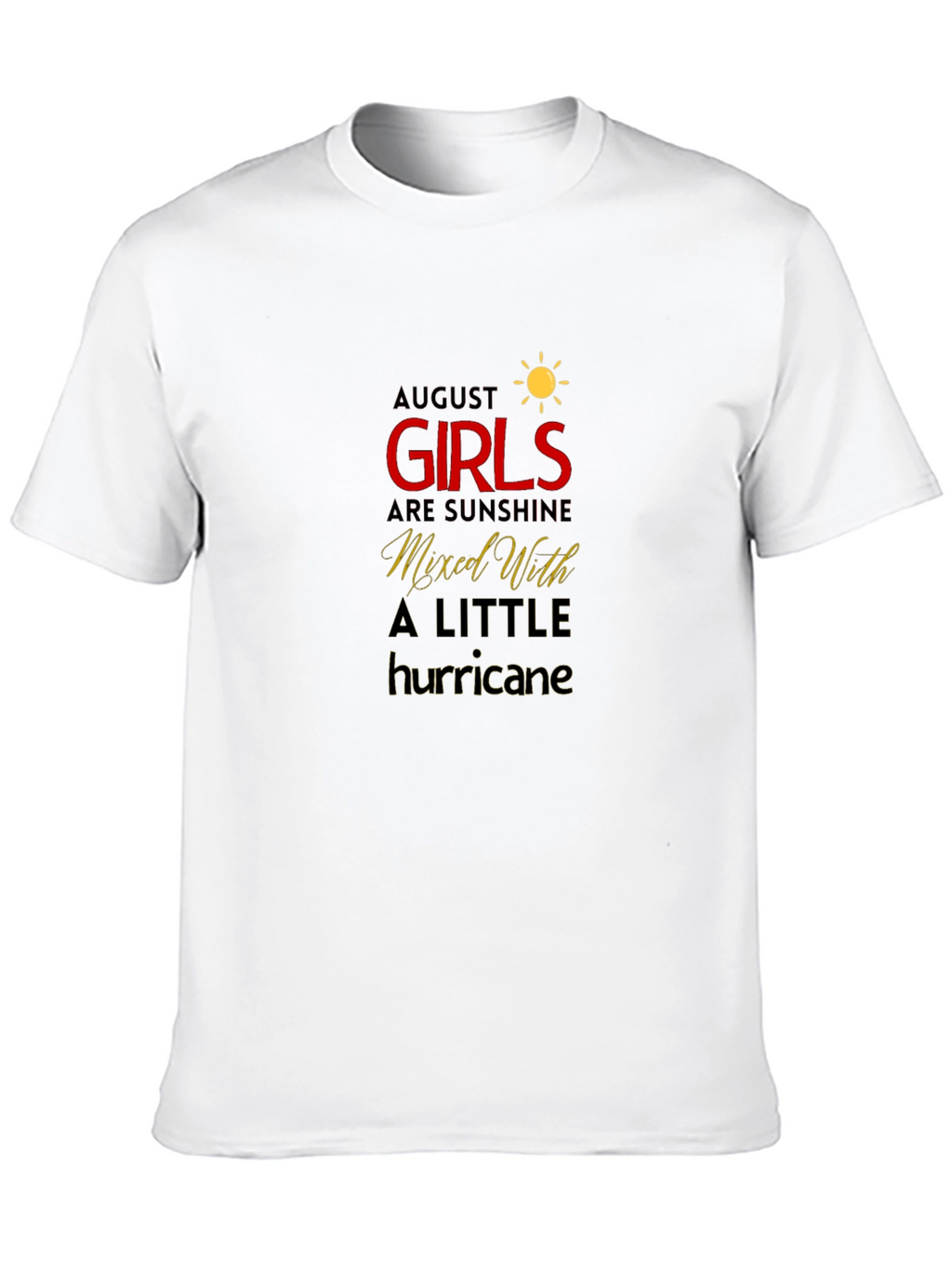 August Girls Sunshine Hurricane Black T-Shirt