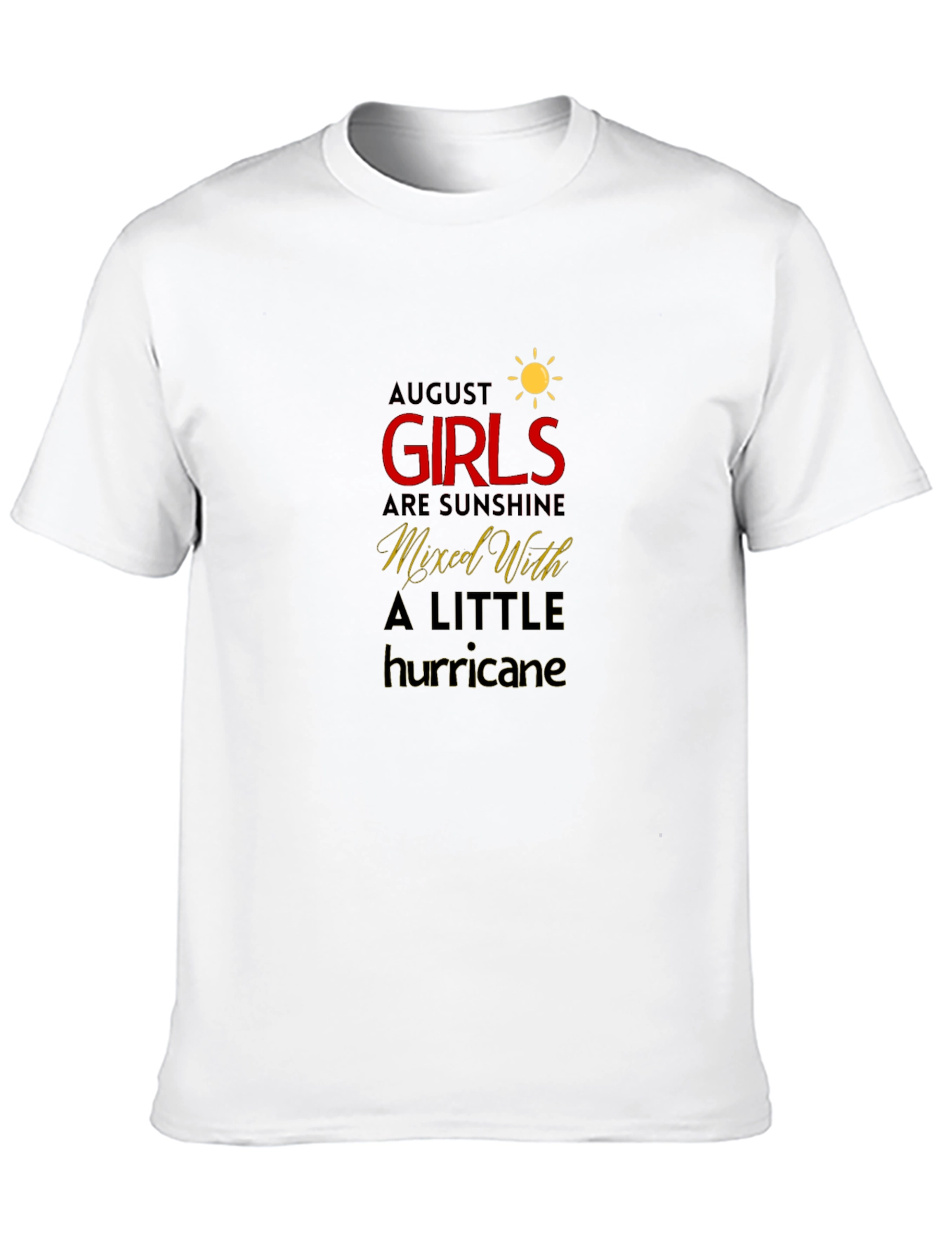 August Girls Sunshine Hurricane Black T-Shirt