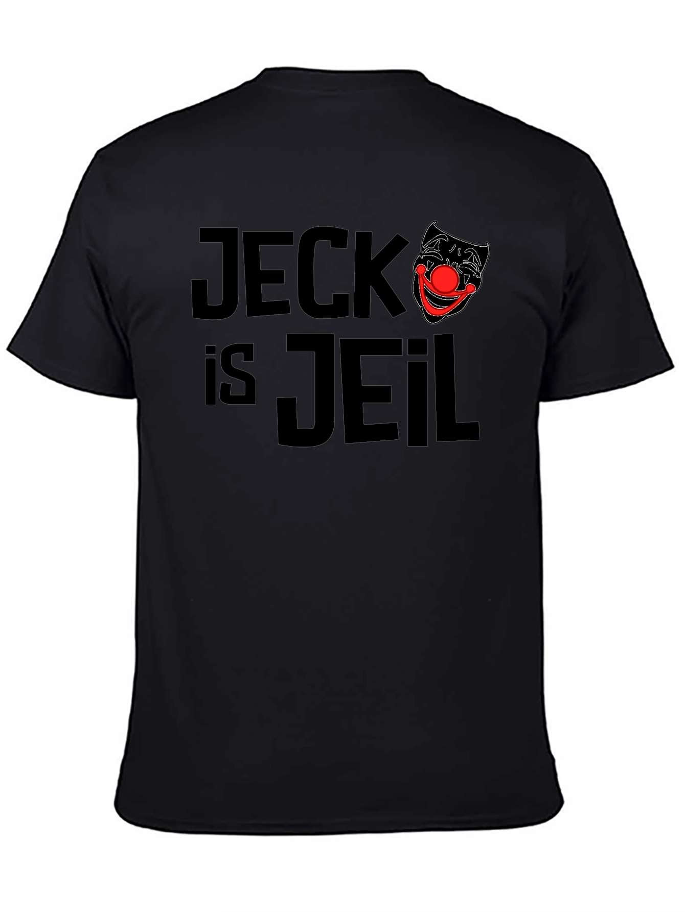 Jeck is Jeil Clown Graphic T-Shirt - Black