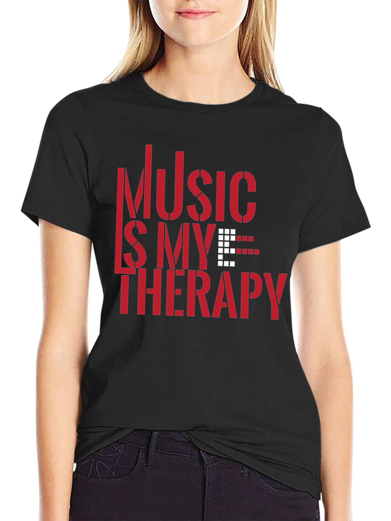 Music is My Therapy Graphic Tee - Stylish Comfort