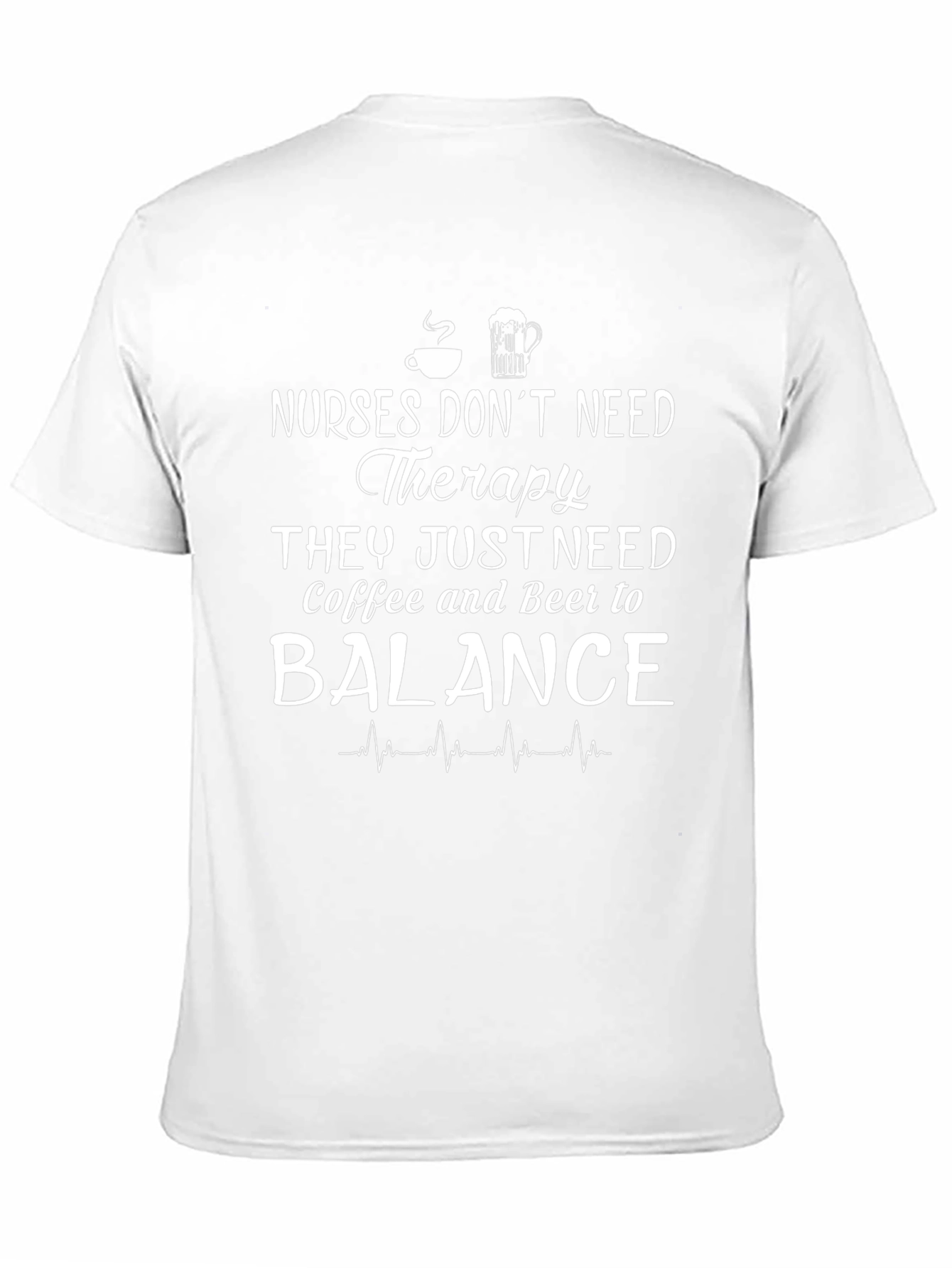 Nurses Coffee & Beer Balance Graphic T-Shirt