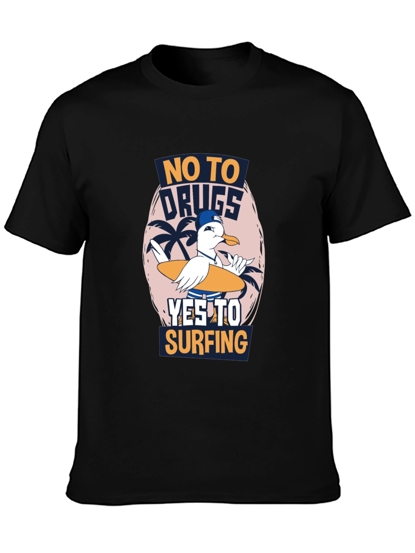 No Drugs Yes Surfing T-Shirt