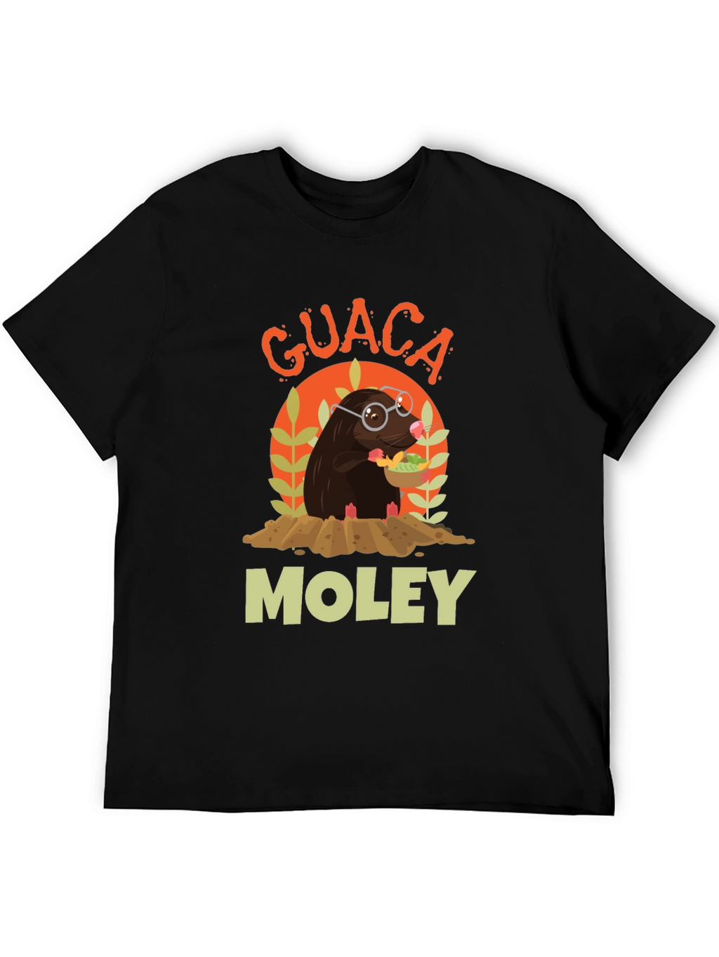 Guaca Moley T-Shirt Funny Mole Graphic Tee
