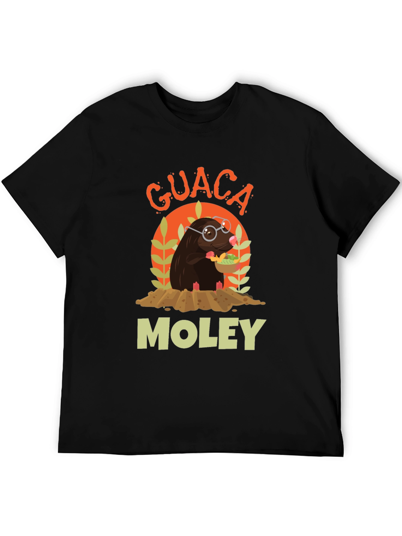 Guaca Moley T-Shirt Funny Mole Graphic Tee