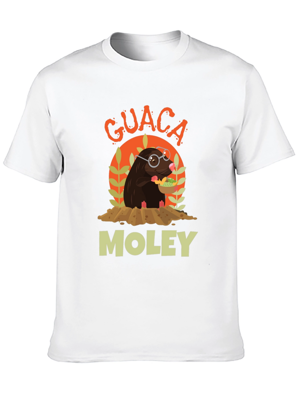 Guaca Moley T-Shirt Funny Mole Graphic Tee