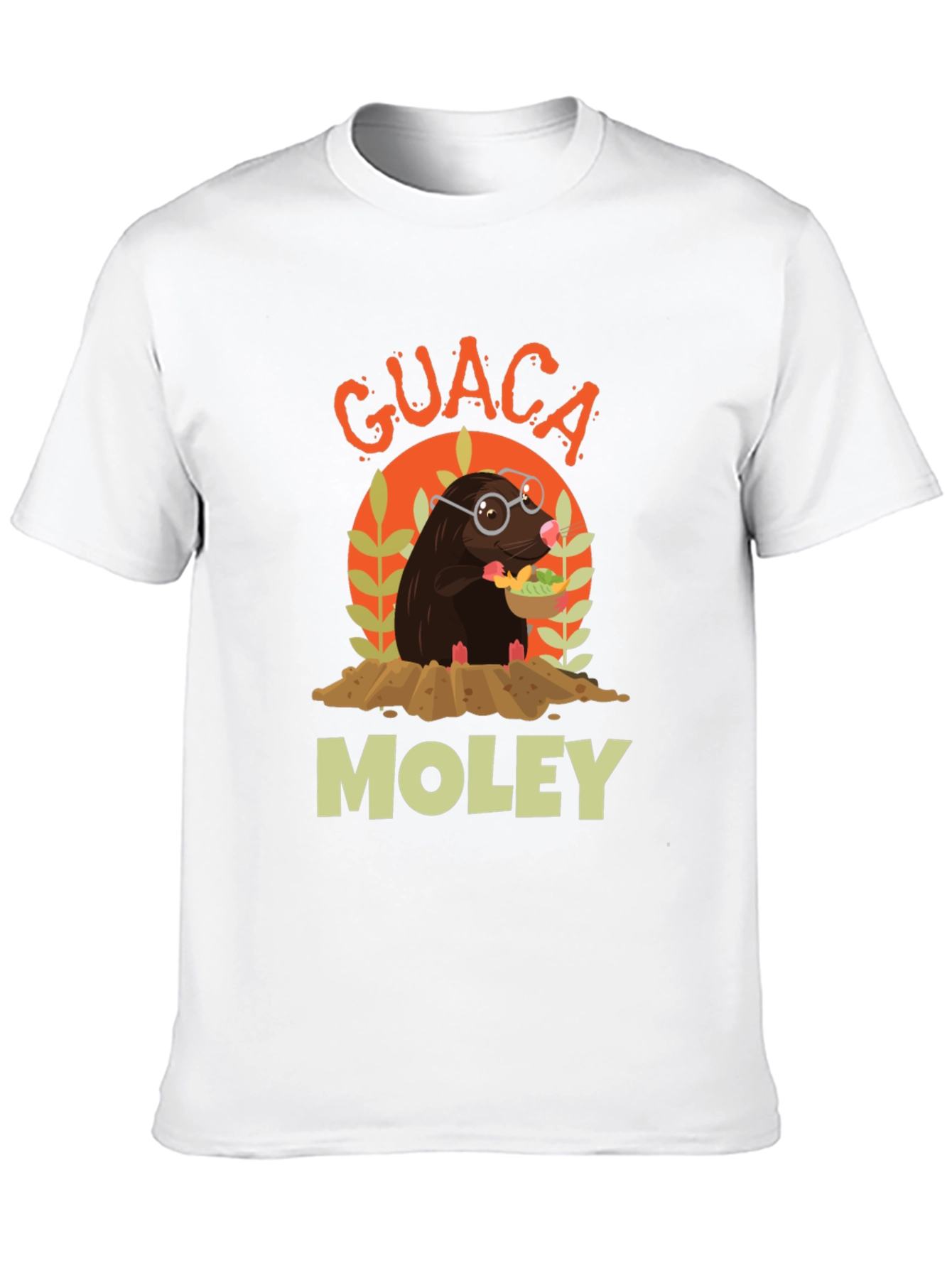 Guaca Moley T-Shirt Funny Mole Graphic Tee