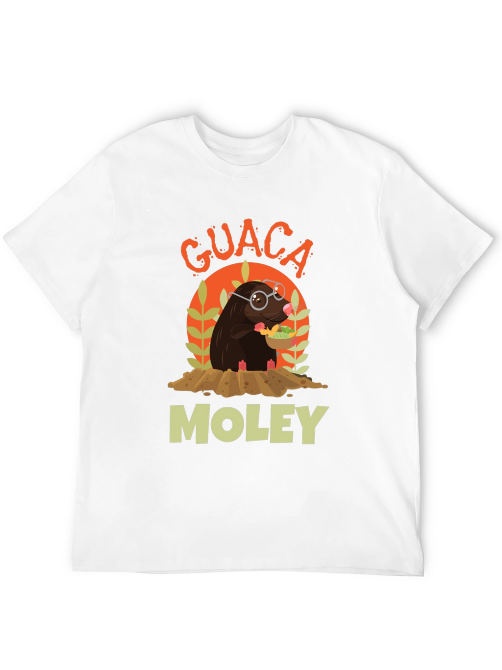 Guaca Moley T-Shirt Funny Mole Graphic Tee