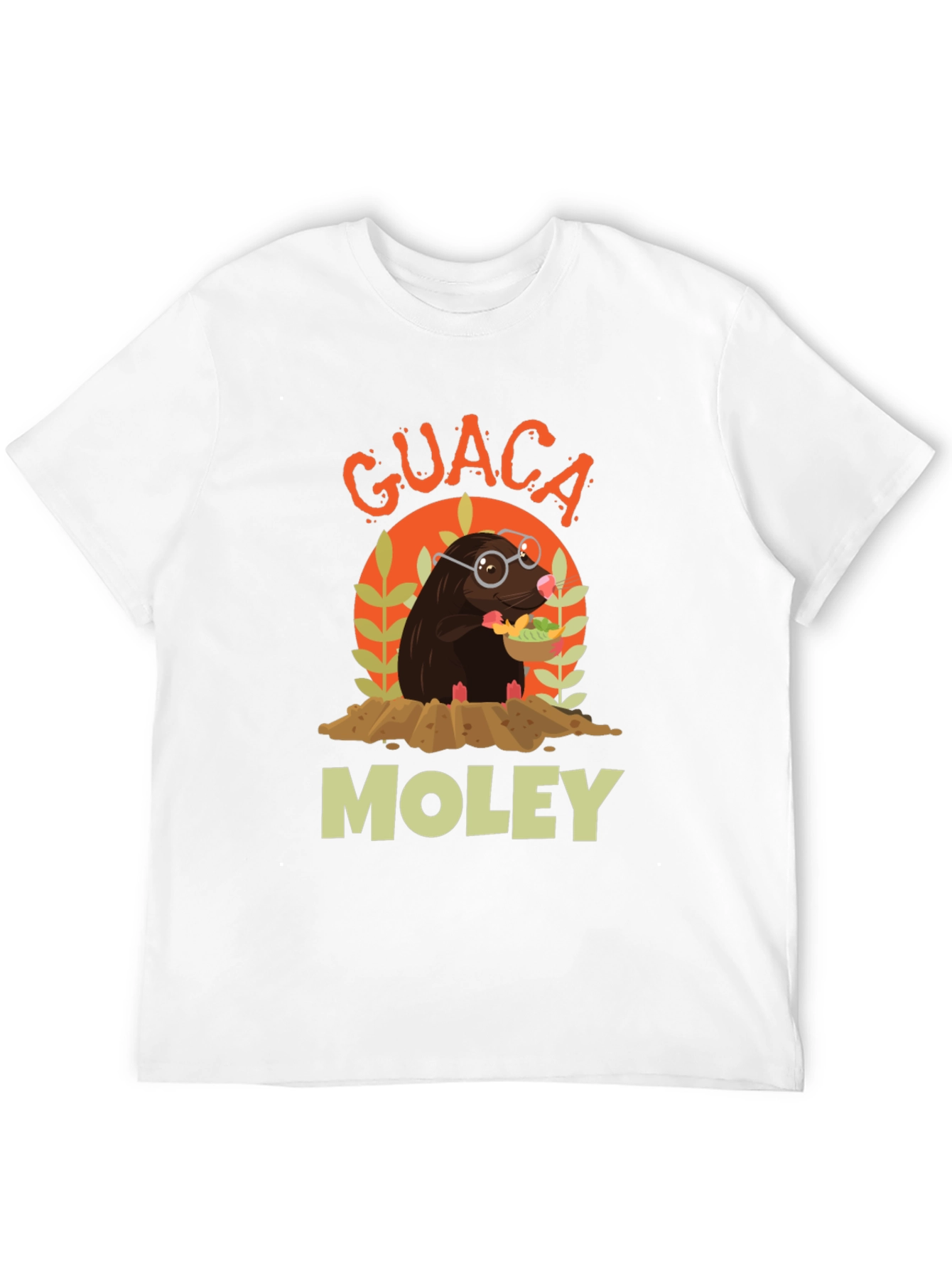 Guaca Moley T-Shirt Funny Mole Graphic Tee