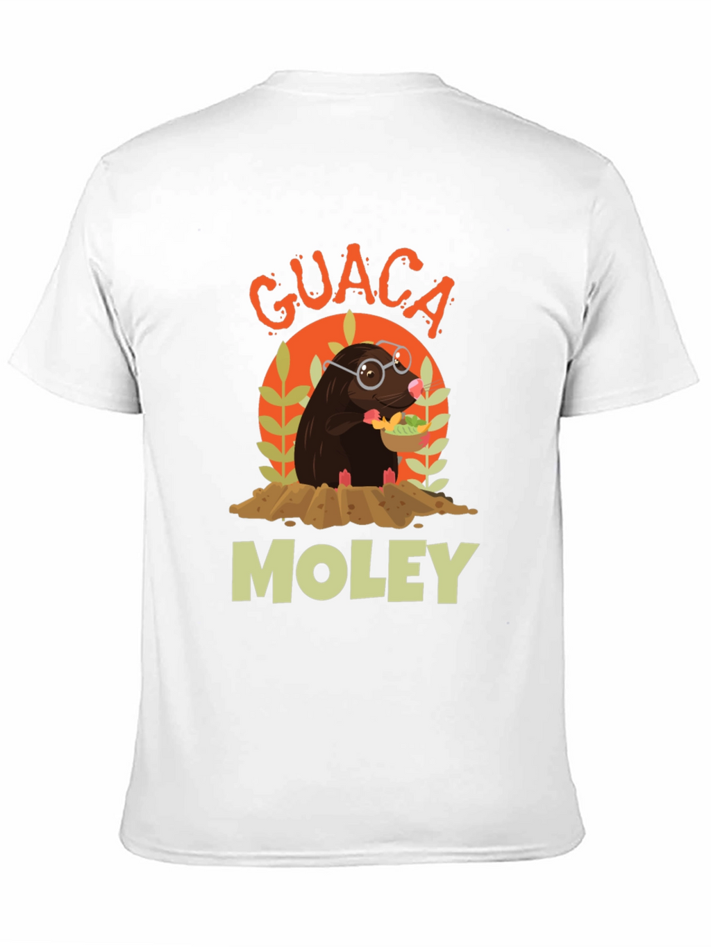 Guaca Moley T-Shirt Funny Mole Graphic Tee