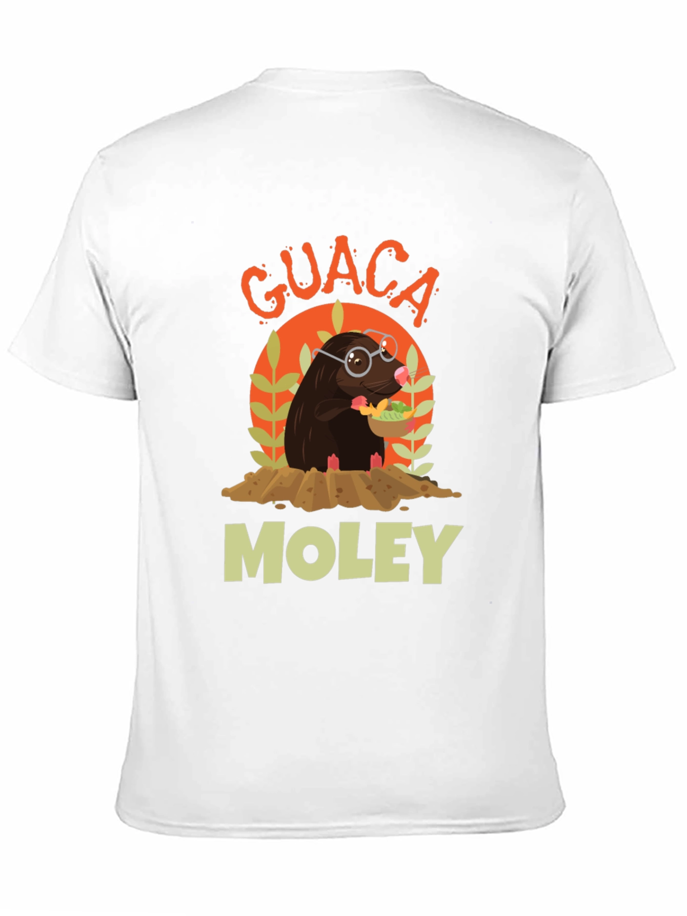 Guaca Moley T-Shirt Funny Mole Graphic Tee