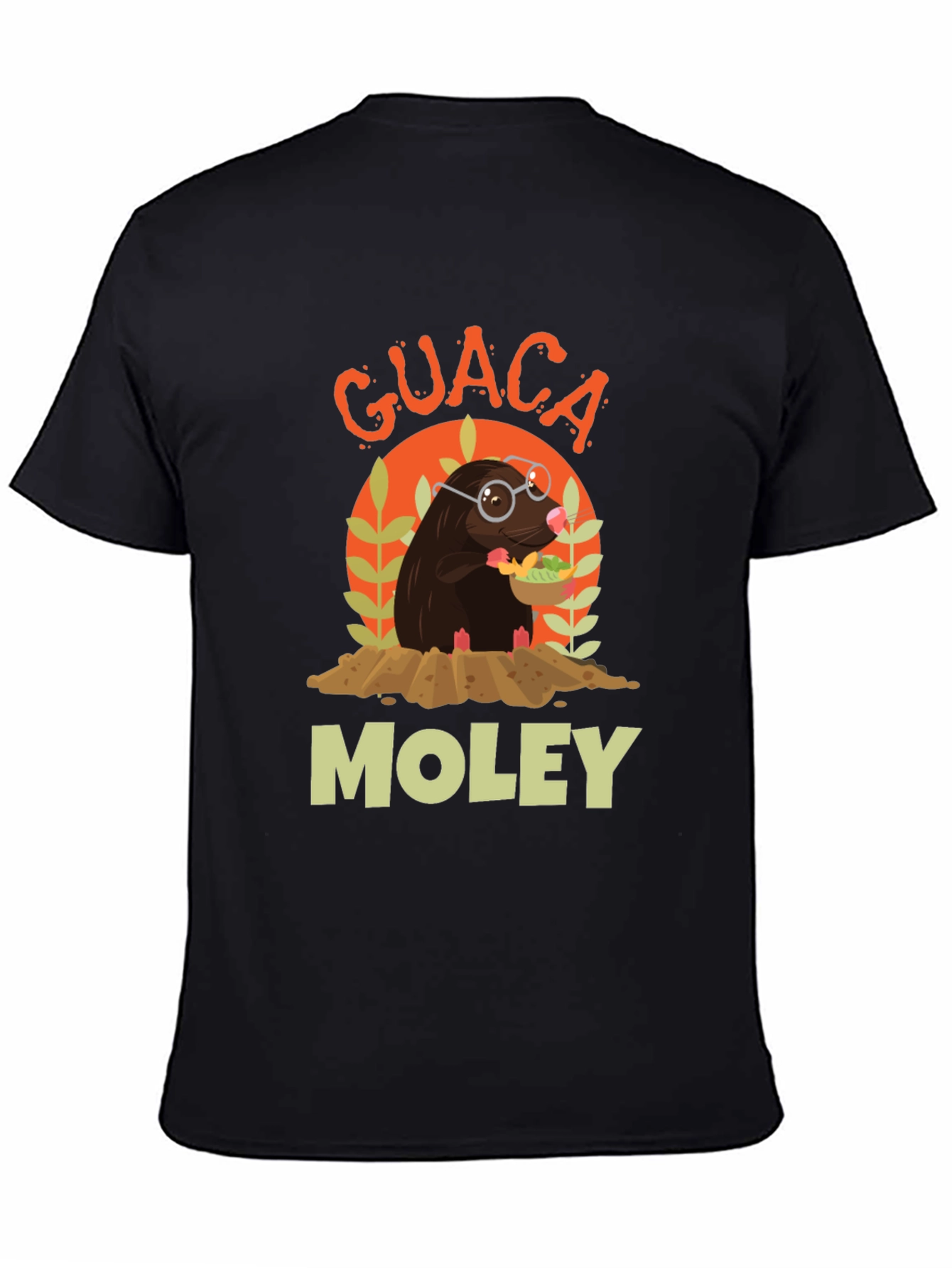 Guaca Moley T-Shirt Funny Mole Graphic Tee