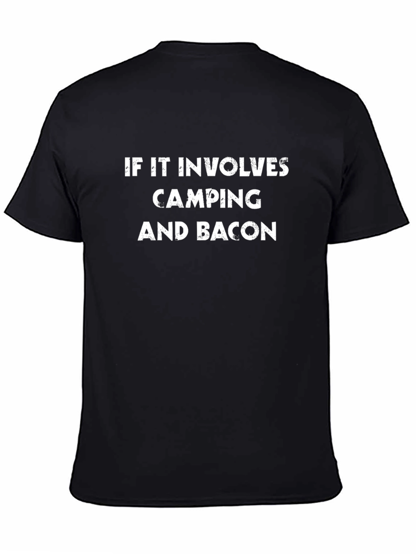 Camping & Bacon T-Shirt - Funny Graphic Tee