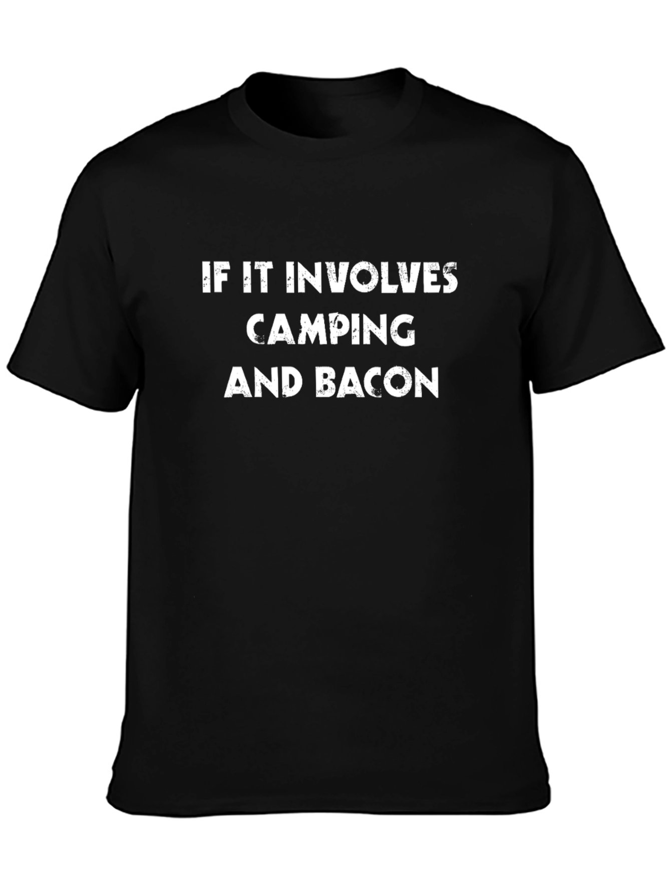 Camping & Bacon T-Shirt - Funny Graphic Tee