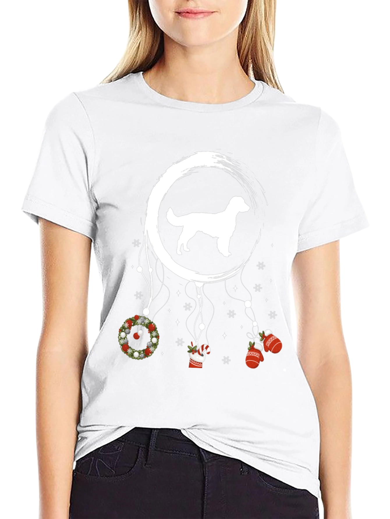 Christmas Dog Dream Catcher T-Shirt