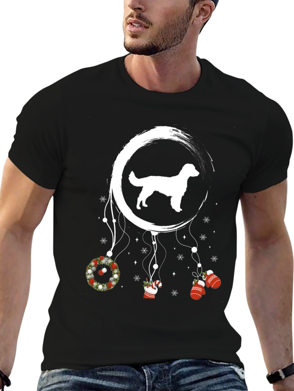 Christmas Dog Dream Catcher T-Shirt