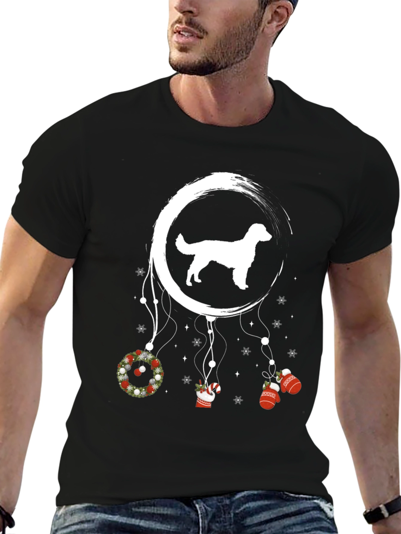 Christmas Dog Dream Catcher T-Shirt