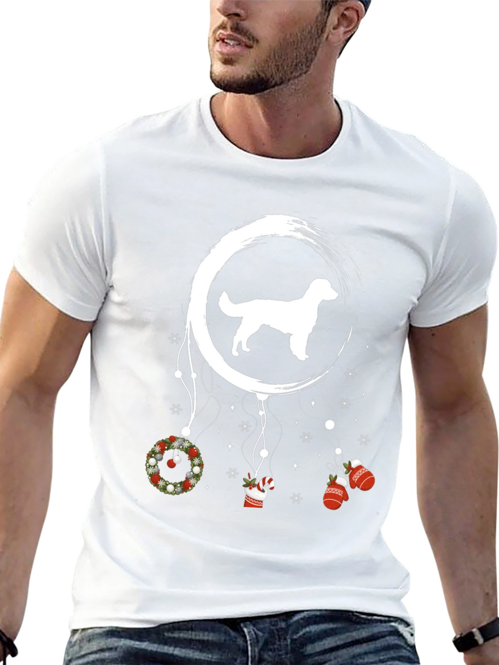 Christmas Dog Dream Catcher T-Shirt