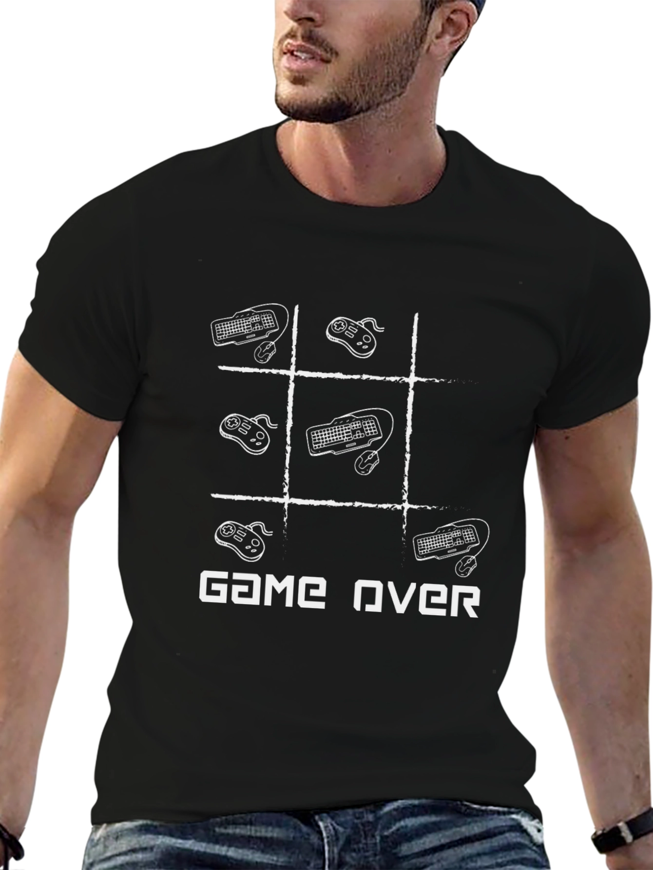 Game Over Gamer T-Shirt - Black