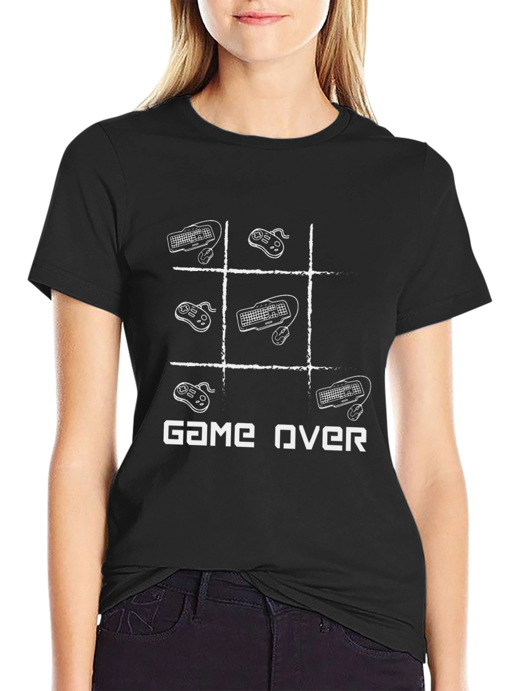 Game Over Gamer T-Shirt - Black