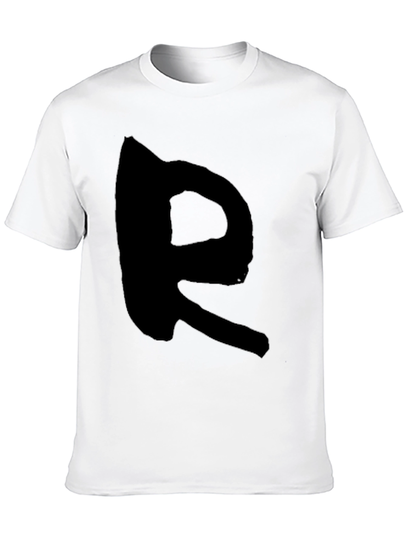 Black T-Shirt with Bold R Design