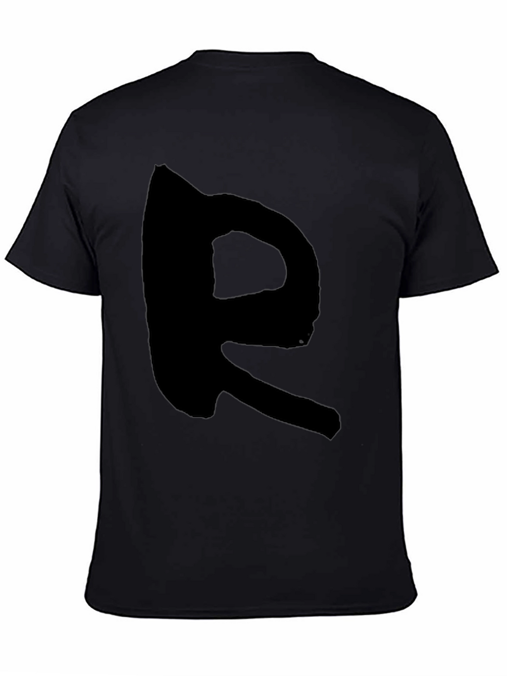 Black T-Shirt with Bold R Design