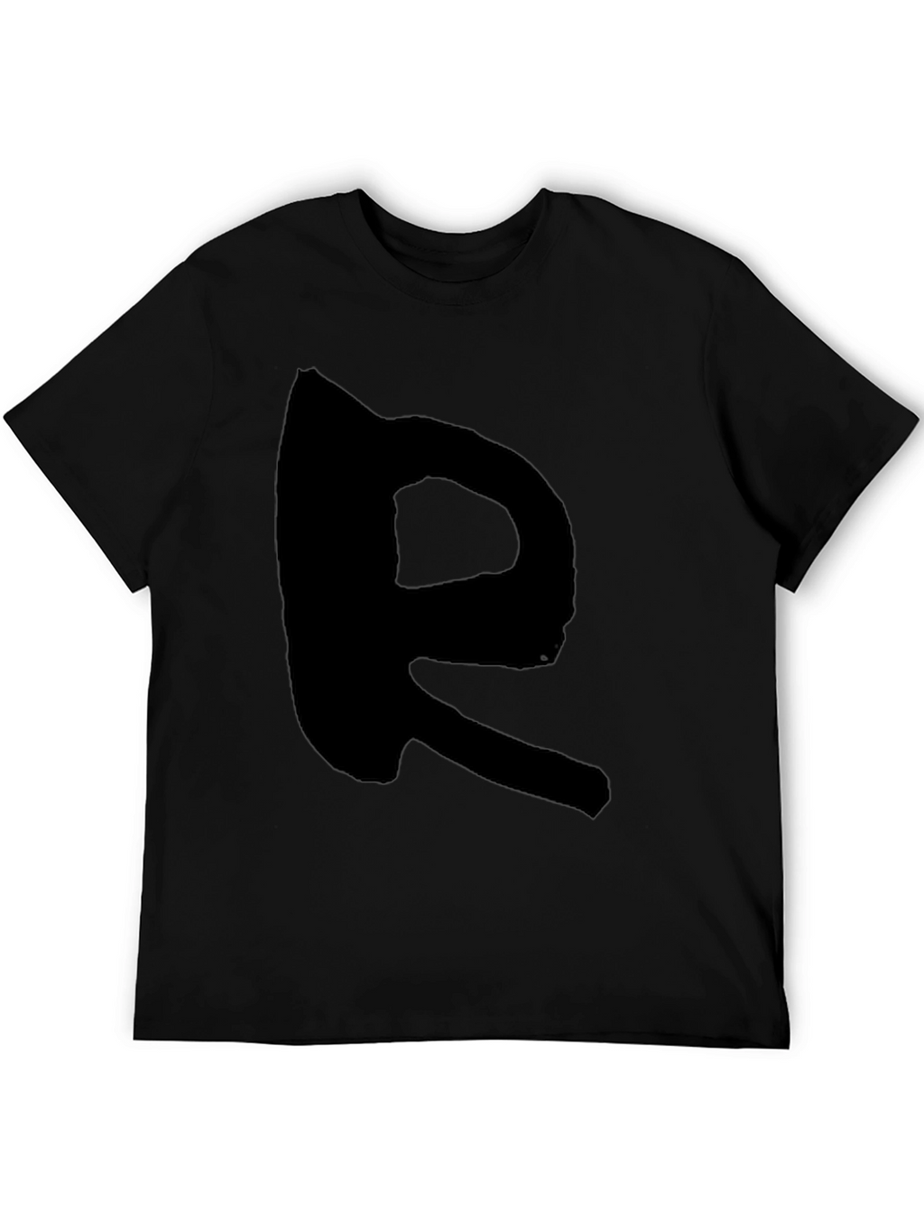 Black T-Shirt with Bold R Design