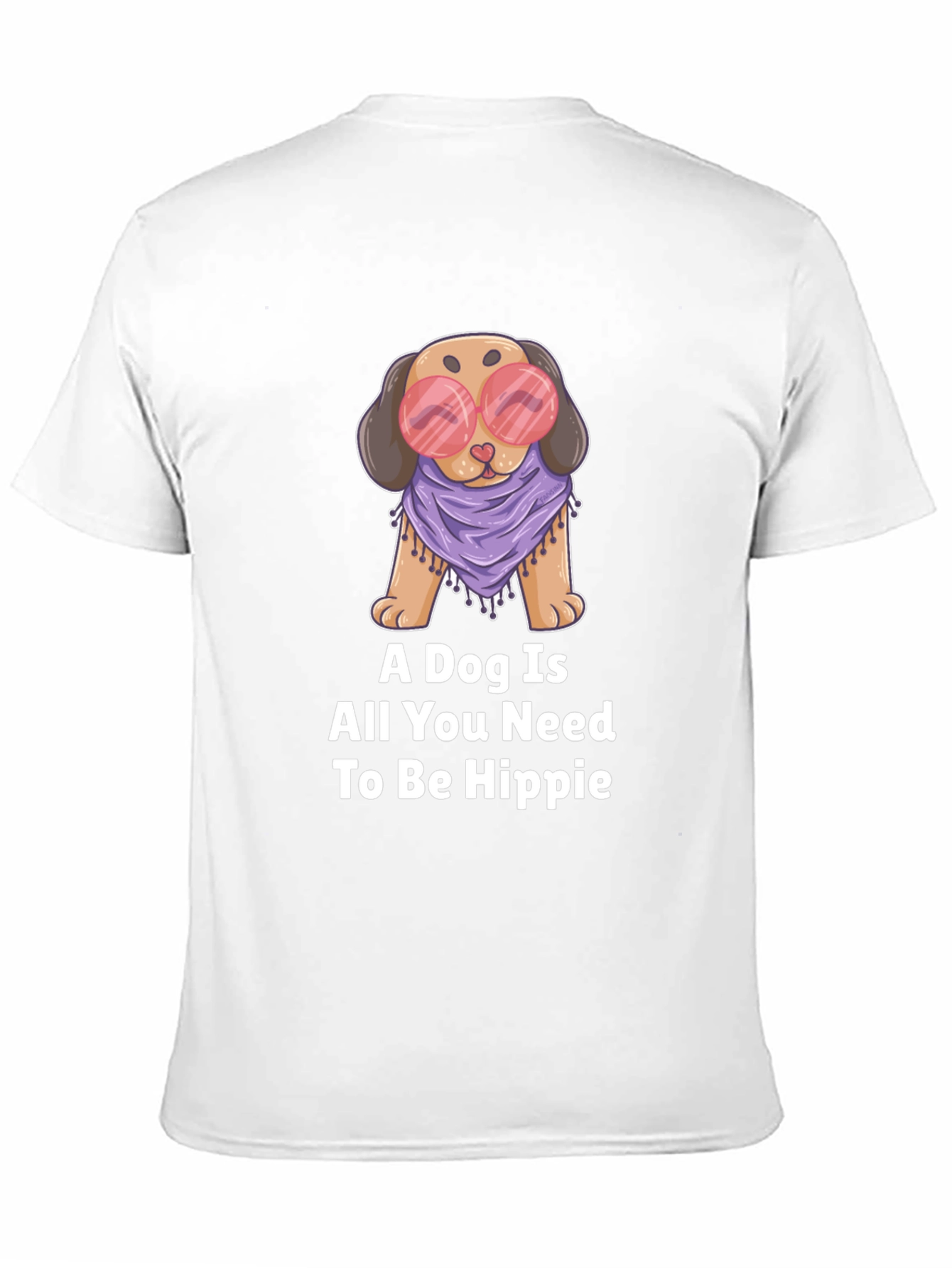 Dog Hippie Graphic T-Shirt