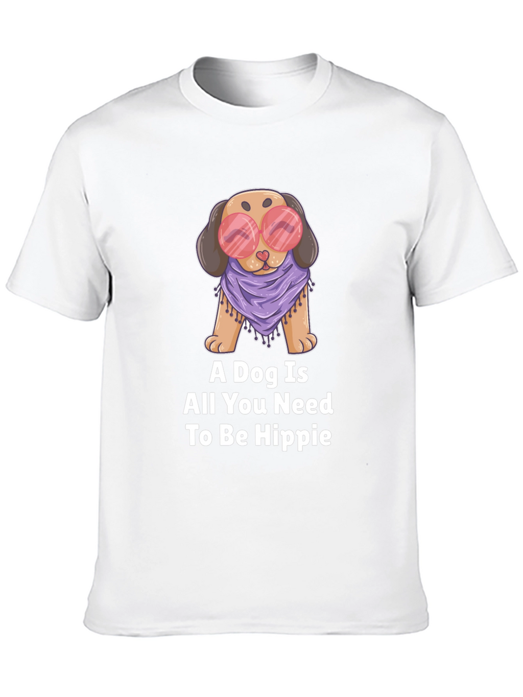 Dog Hippie Graphic T-Shirt