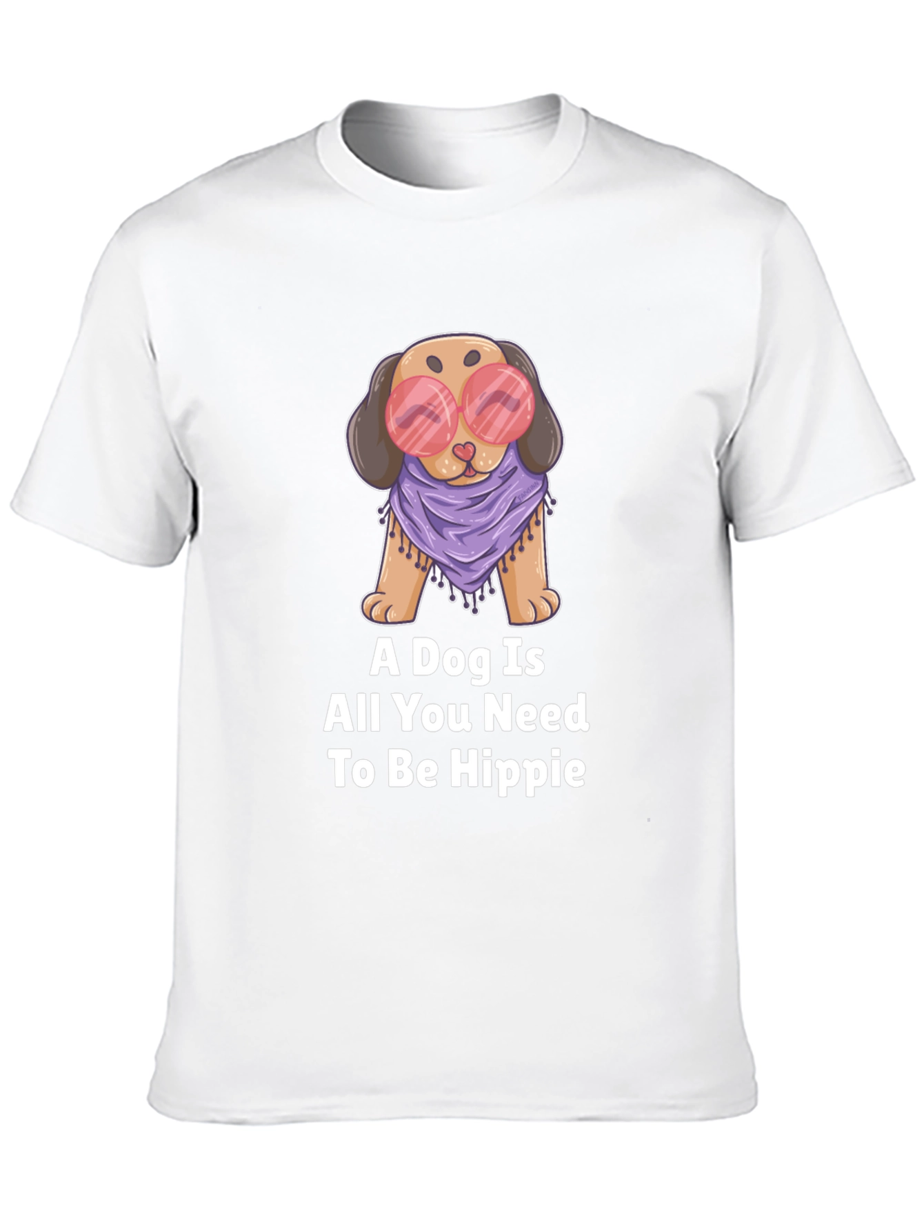 Dog Hippie Graphic T-Shirt