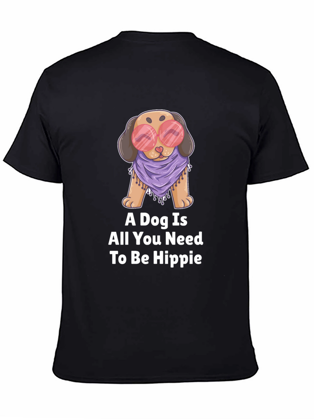 Dog Hippie Graphic T-Shirt