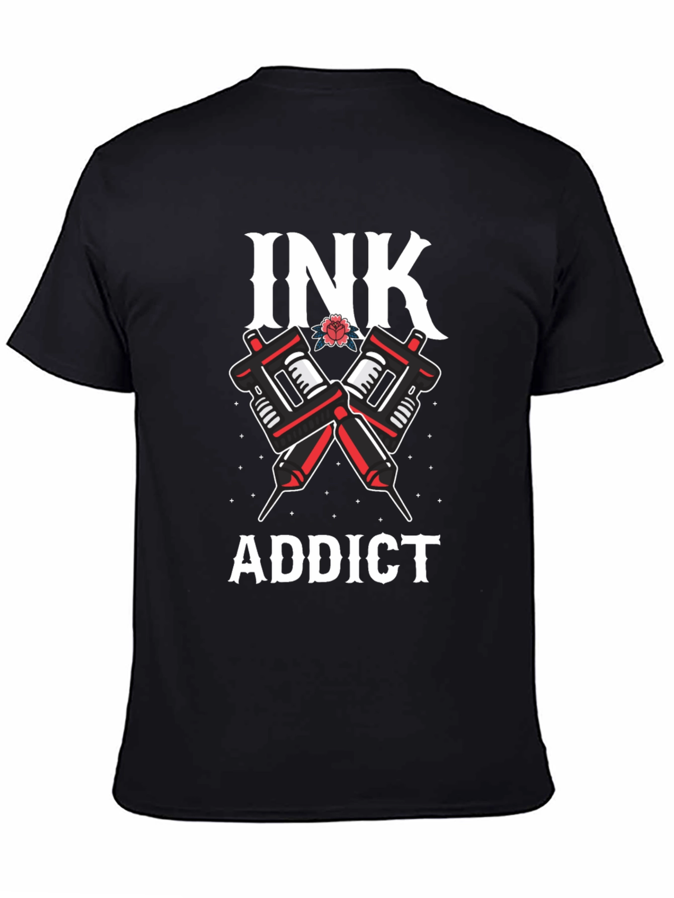 Ink Addict Tattoo T-Shirt - Black Graphic Tee