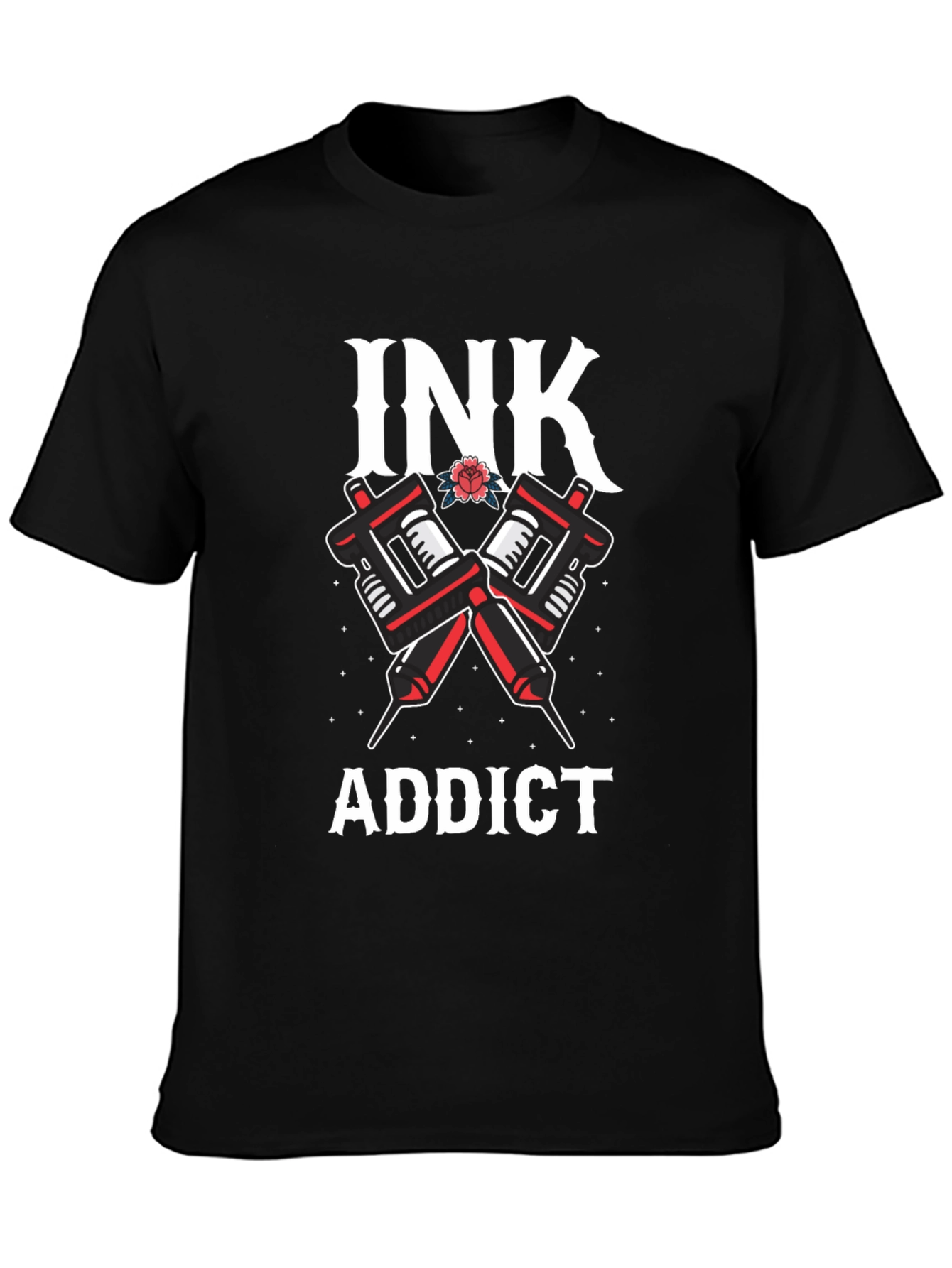 Ink Addict Tattoo T-Shirt - Black Graphic Tee