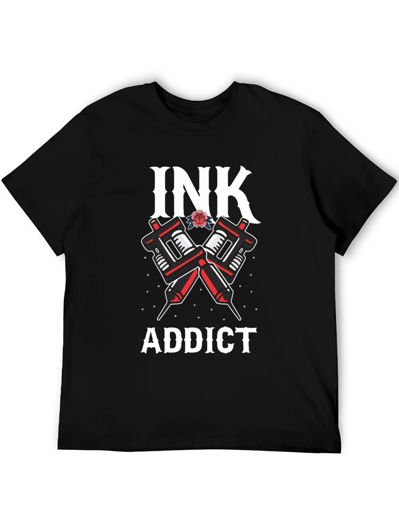 Ink Addict Tattoo T-Shirt - Black Graphic Tee