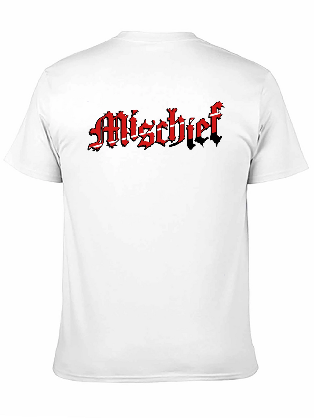 Mischief Black T-Shirt - Gothic Text