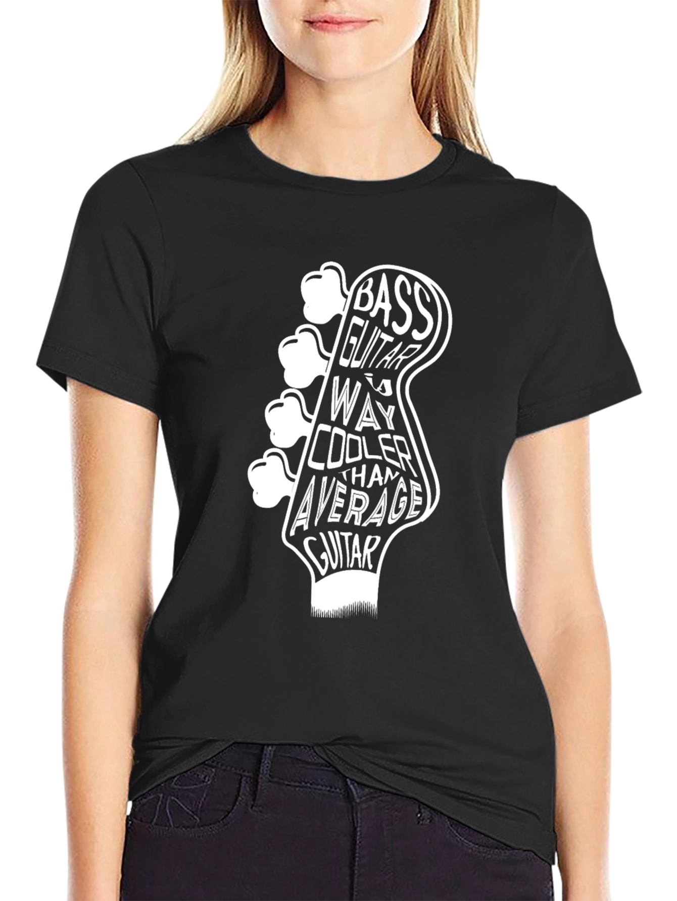 Bass Guitar Graphic Tee: Cooler Than Average Musician T-Shirt