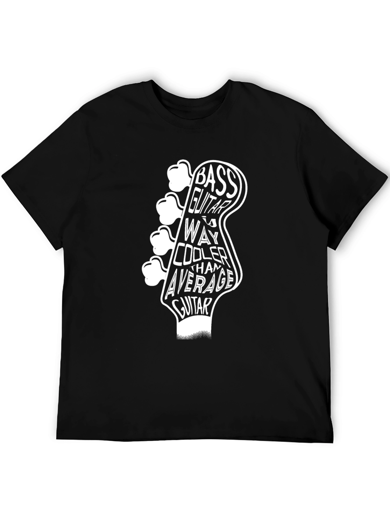 Bass Guitar Graphic Tee: Cooler Than Average Musician T-Shirt