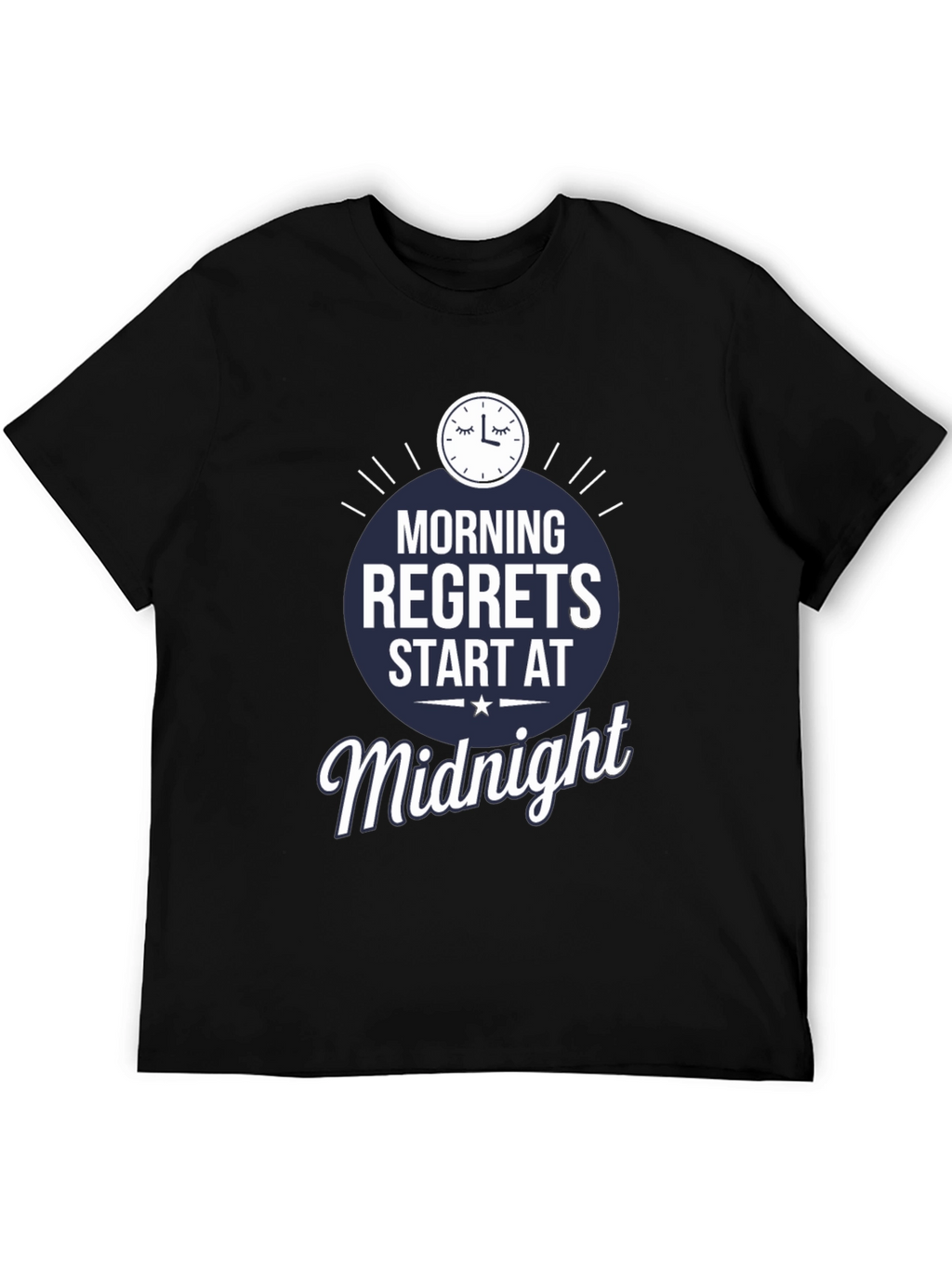 Morning Regrets Midnight Graphic T-Shirt