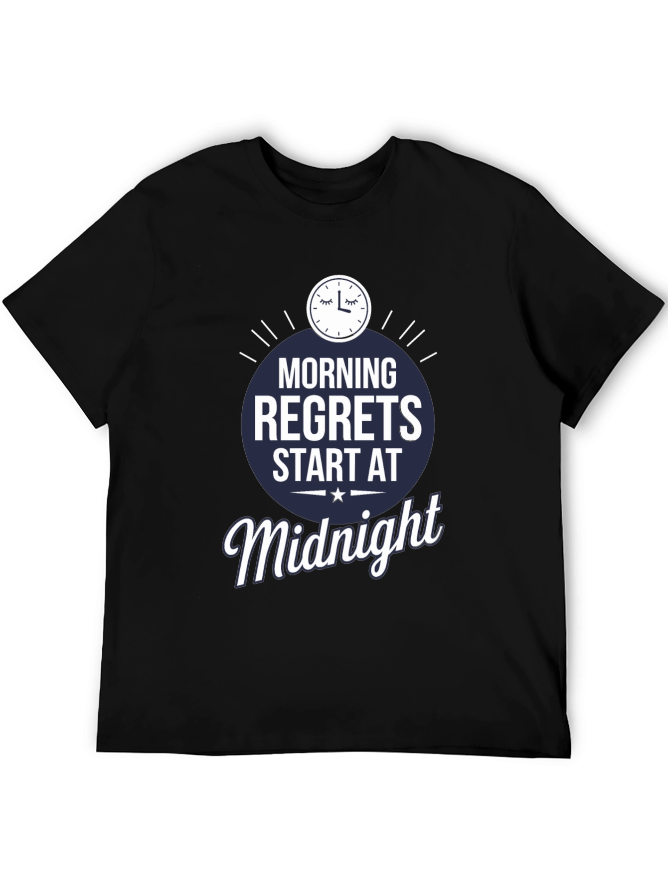 Morning Regrets Midnight Graphic T-Shirt