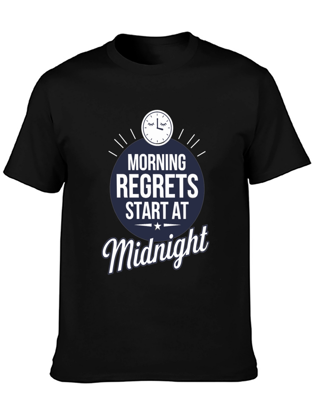 Morning Regrets Midnight Graphic T-Shirt