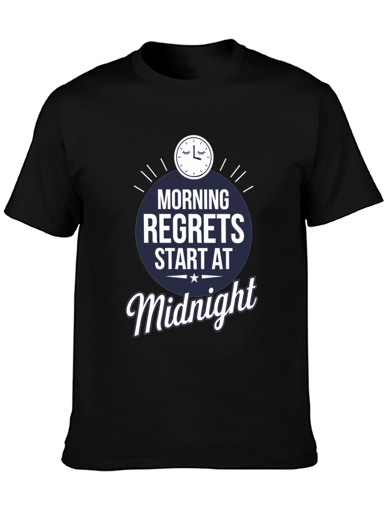 Morning Regrets Midnight Graphic T-Shirt
